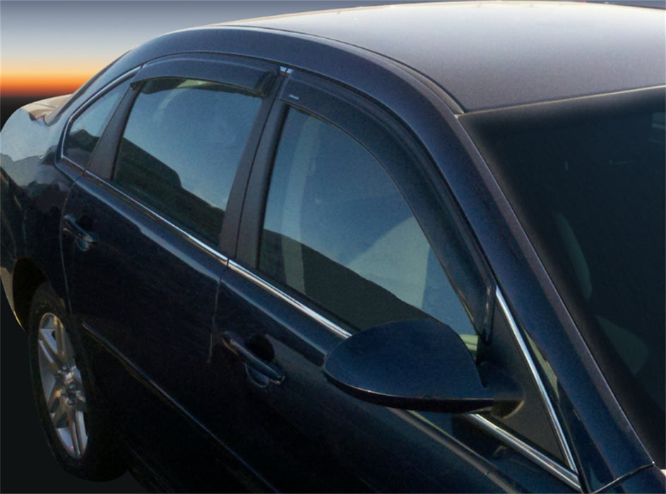Stampede 6083-2 Tape-Onz™ Sidewind Deflector 4 pc.; Smoke; - Truck Part Superstore