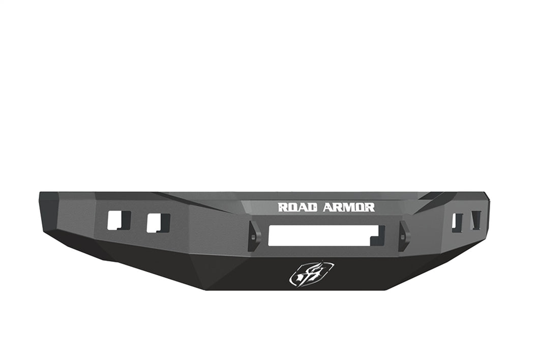 Road Armor 608R0B-NW Stealth Non-Winch Front Bumper; Steel; Satin Black; Square Fog Light Holes; - Truck Part Superstore