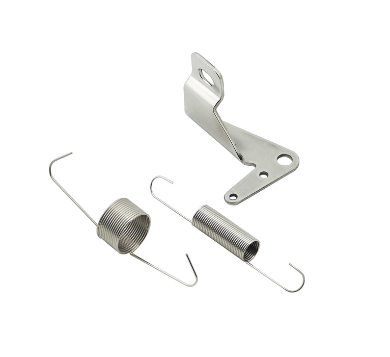 Mr Gasket 6092MRG Throttle Cable Bracket; Stainless Steel; w/Dual Nickel Plated Return Springs; - Truck Part Superstore