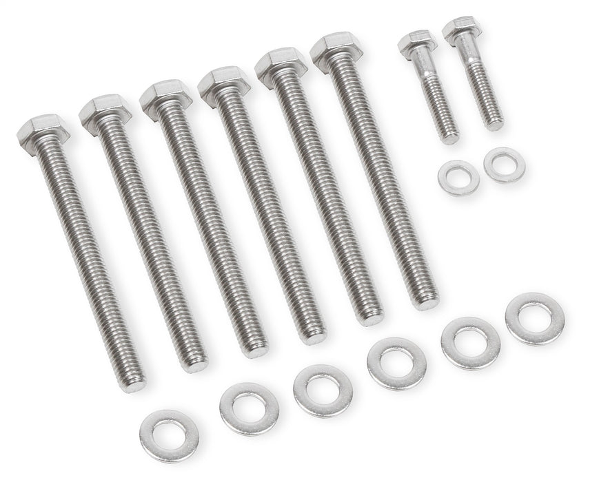 Mr Gasket 60930G Water Pump Bolts; Stainless Steel; Hex Head; Incl. Stainless Steel AN Washers; - Truck Part Superstore