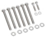 Mr Gasket 60930G Water Pump Bolts; Stainless Steel; Hex Head; Incl. Stainless Steel AN Washers; - Truck Part Superstore
