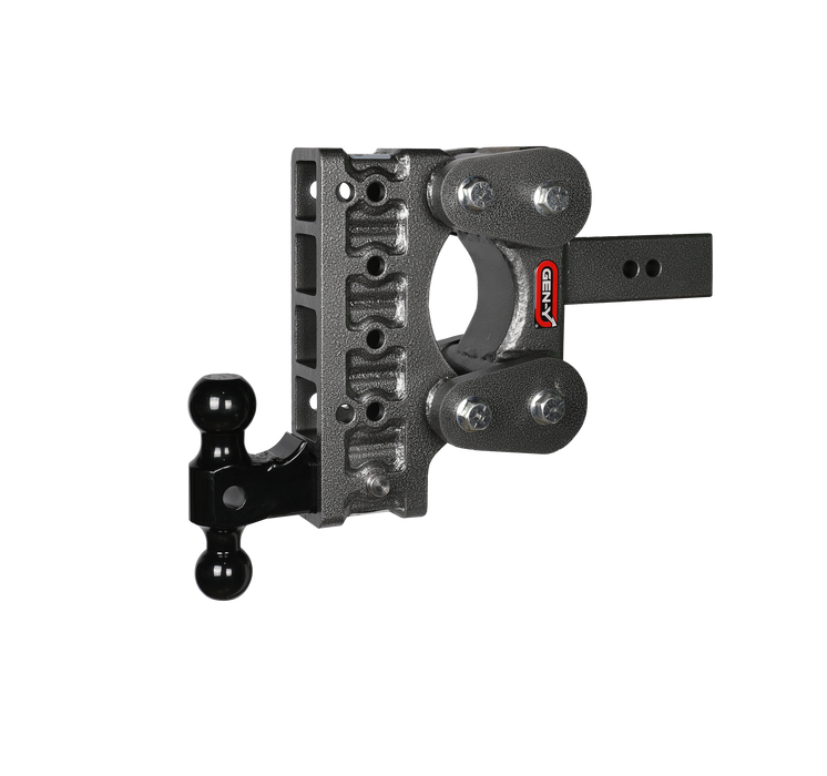 GEN-Y Hitch GH-1115 The BOSS TORSION-FLEX 2.5" Shank 7.5" Drop 1.7K TW 16K Hitch & GH-051 Dual-Ball - Truck Part Superstore