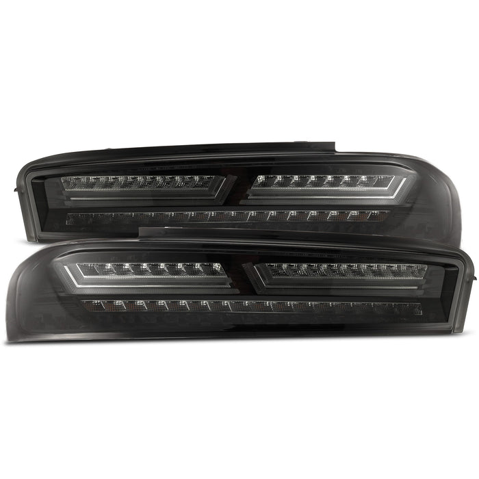 AlphaRex 610010 LED Taillights Jet Black - Truck Part Superstore