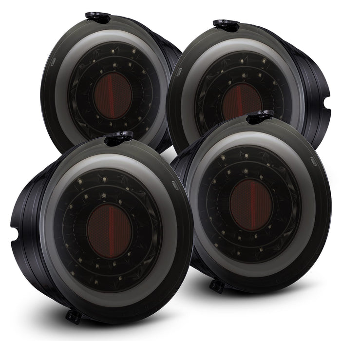 AlphaRex 610020 LED Taillights Jet Black - Truck Part Superstore