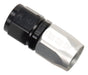 Russell 610023 Standard Radius Straight Full Flow Swivel Hose End; Black/Silver; -6AN; - Truck Part Superstore