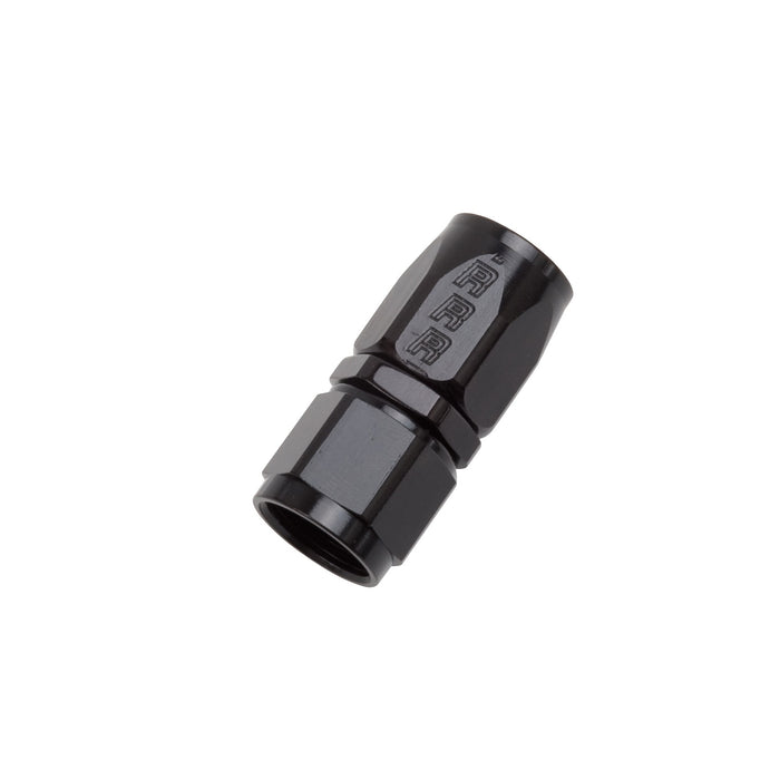 Russell 610035 Standard Radius Straight Full Flow Swivel Hose End; All Black Finish; -8AN; - Truck Part Superstore