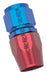 Russell 610070 Standard Radius Straight Full Flow Swivel Hose End; Red/Blue; -20AN; - Truck Part Superstore