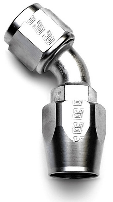 Russell 610091 Standard Radius Full Flow 45 Deg. Swivel Hose End; Endura; -6AN; - Truck Part Superstore