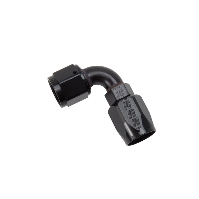 Russell 610175 Standard Radius Full Flow 90 Deg. Swivel Hose End; All Black Finish; -8AN; - Truck Part Superstore