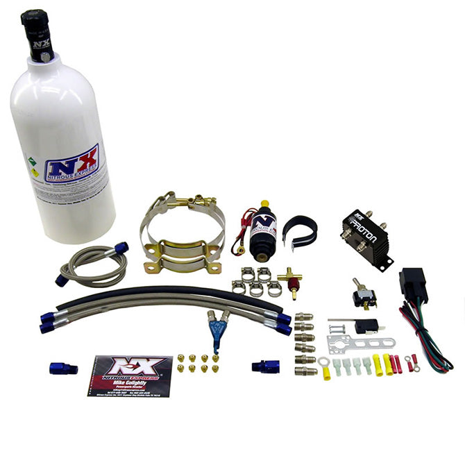 Nitrous Express 61025-1.0P SINGLE CYLINDER PROTON SYSTEM W 1.0 LB BOTTLE; 1.0LB - Truck Part Superstore