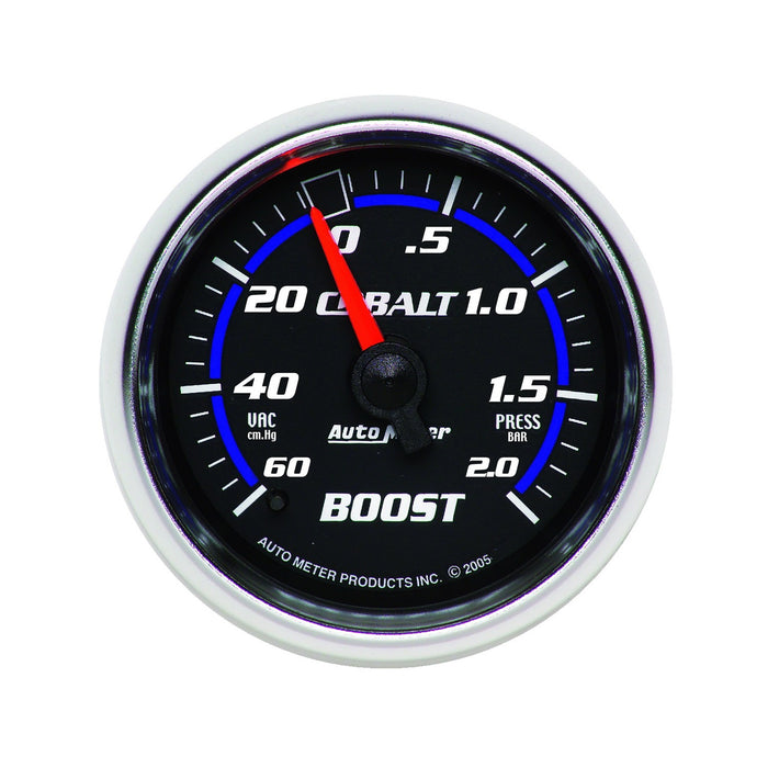 AutoMeter 6103-M GAUGE; VAC/BOOST; 2 1/16in.; 60CMHG-2.0BAR; MECHANICAL; COBALT - Truck Part Superstore