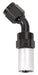 Russell 610473 Pro Classic 45 Deg. Crimp On Hose End; Black/Silver; -6AN; - Truck Part Superstore