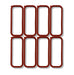 Mr Gasket 61050G Intake Plenum Gasket; Set Of 8 Seals; For Use w/Cathedral Port Heads; - Truck Part Superstore