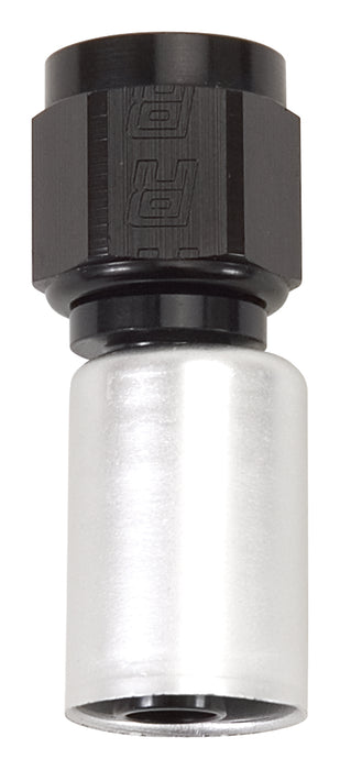 Russell 610583 Straight ProClassic Crimp On Hose End; Black/Clear; -10AN; - Truck Part Superstore