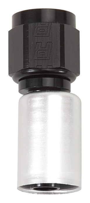 Russell 610643 Straight ProClassic Crimp On Hose End; Black/Clear; -12AN; - Truck Part Superstore