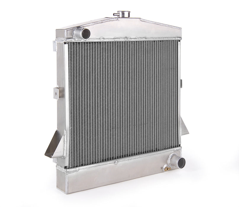 Be Cool 61068 Downflow Radiator Factory-Fit Polished Finish for 26-27 Ford Model T w/Std Trans Passenger Upper/Driver Lower Be Cool Radiator - Truck Part Superstore