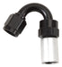 Russell 610683 Pro Classic Crimp On 150 Deg. Hose End; Black/Clear; -12AN; - Truck Part Superstore