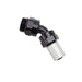 Russell 610830 Crimp On Hose End; -8 SAE Port Male To -8 Hose; 45 Degree; Black Anodized; - Truck Part Superstore