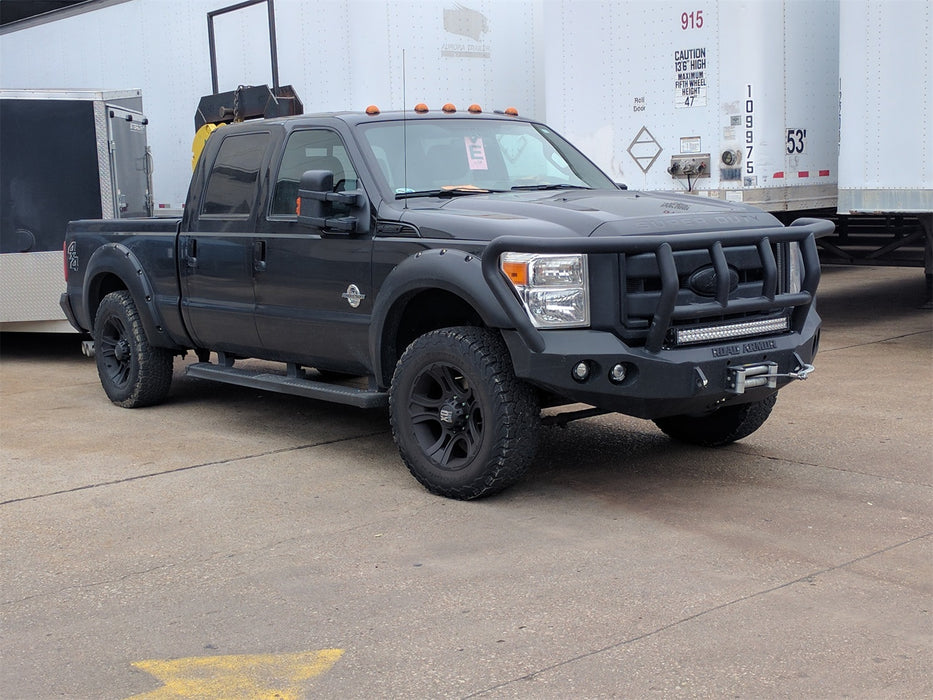 Road Armor 61102B Stealth Winch Front Bumper; Titan II Guard; Satin Black; - Truck Part Superstore