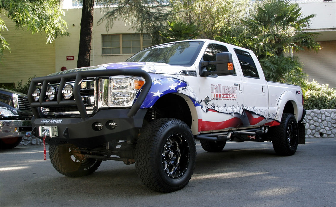 Road Armor 61102B Stealth Winch Front Bumper; Titan II Guard; Satin Black; - Truck Part Superstore