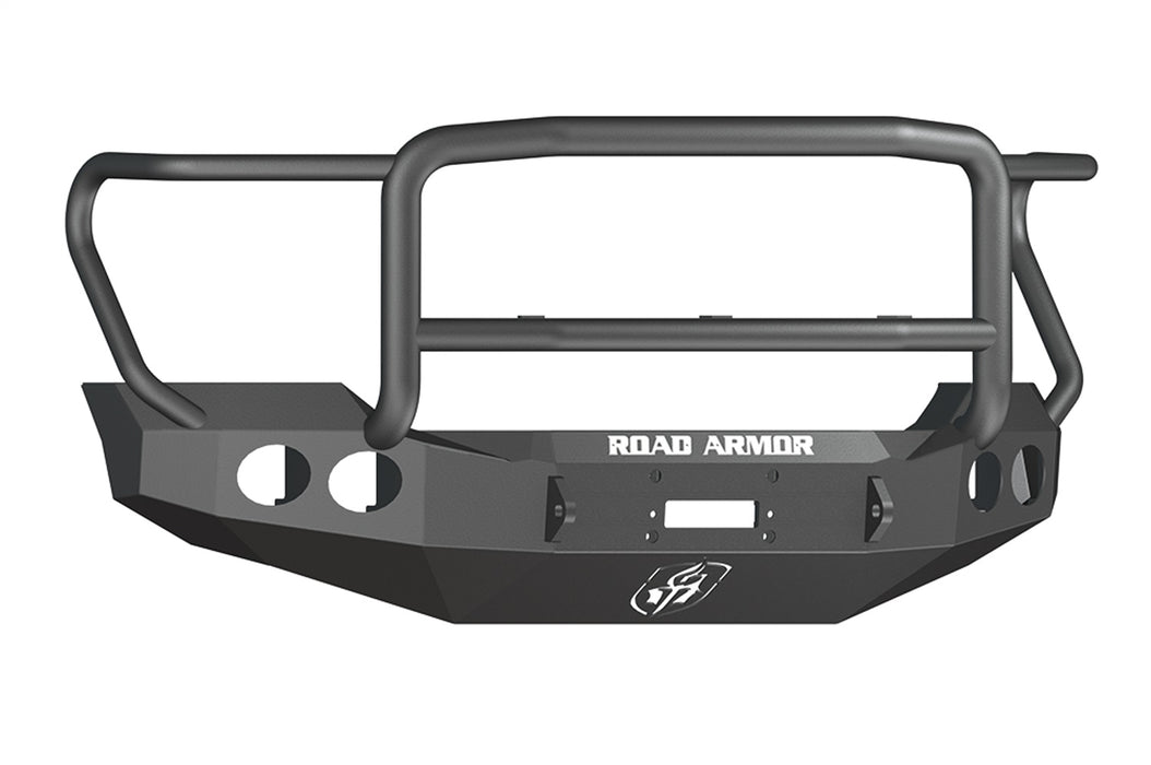 Road Armor 61105B Stealth Winch Front Bumper; Lonestar Guard; Satin Black; Round Fog Light Holes; - Truck Part Superstore