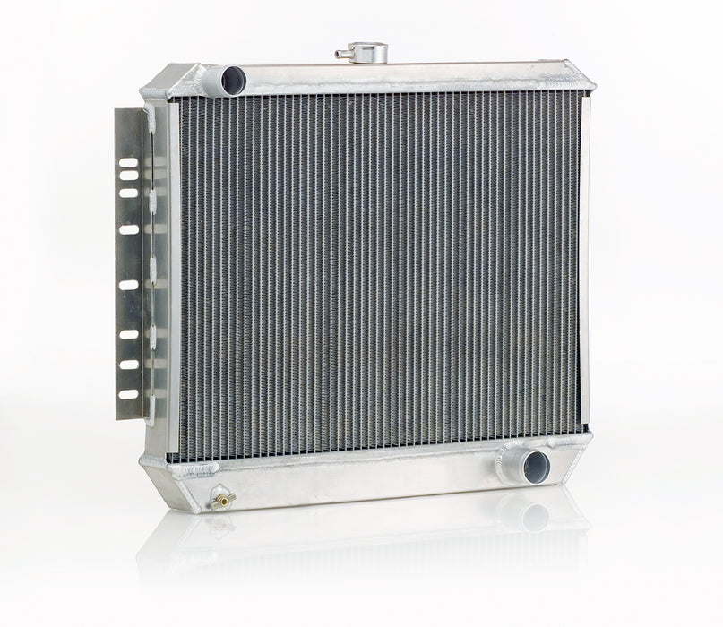 Be Cool 61156 Downflow Radiator Factory-Fit Polished Finish for 49-51 Ford Passenger w/Std Trans Driver Upper/Passenger Lower Be Cool Radiator - Truck Part Superstore