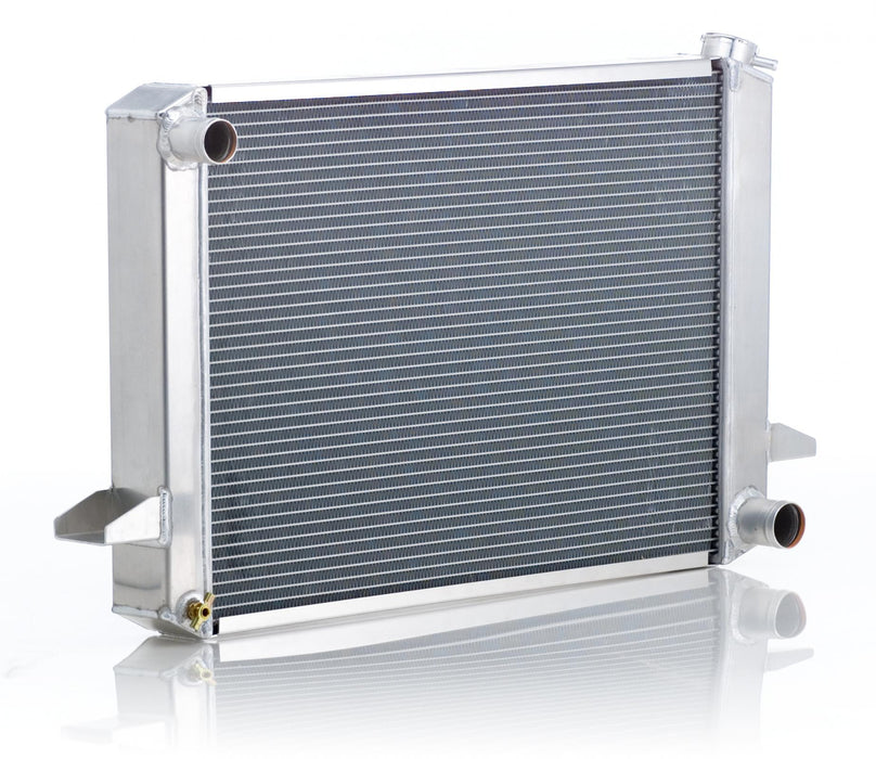 Be Cool 61171 Radiator Factory-Fit Polished Finish for 64-70 Dodge B-Body w/Std Trans Passenger Water Pump Outlet 29 Inch W Be Cool Radiator - Truck Part Superstore