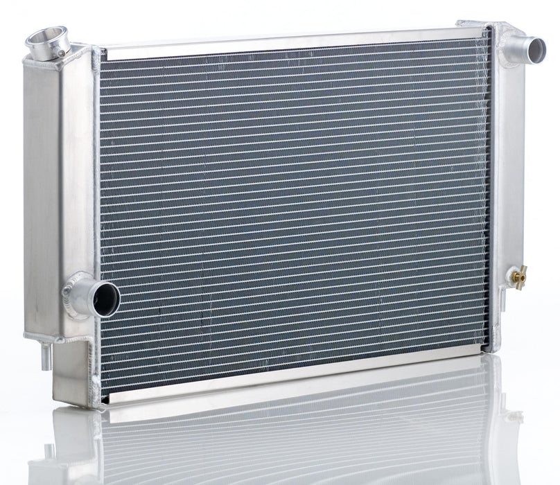 Be Cool 61172 Radiator Factory-Fit Polished Finish for 64-70 Dodge B-Body w/Std Trans Driver Water Pump Outlet 33 Inch W Be Cool Radiator - Truck Part Superstore