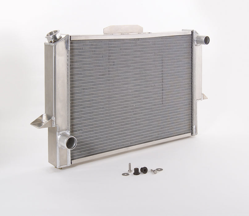 Be Cool 61174 Radiator Factory-Fit Polished Finish for 64-76 Dodge A-Body w/Std Trans Driver Water Pump Outlet 30 Inch W Be Cool Radiator - Truck Part Superstore
