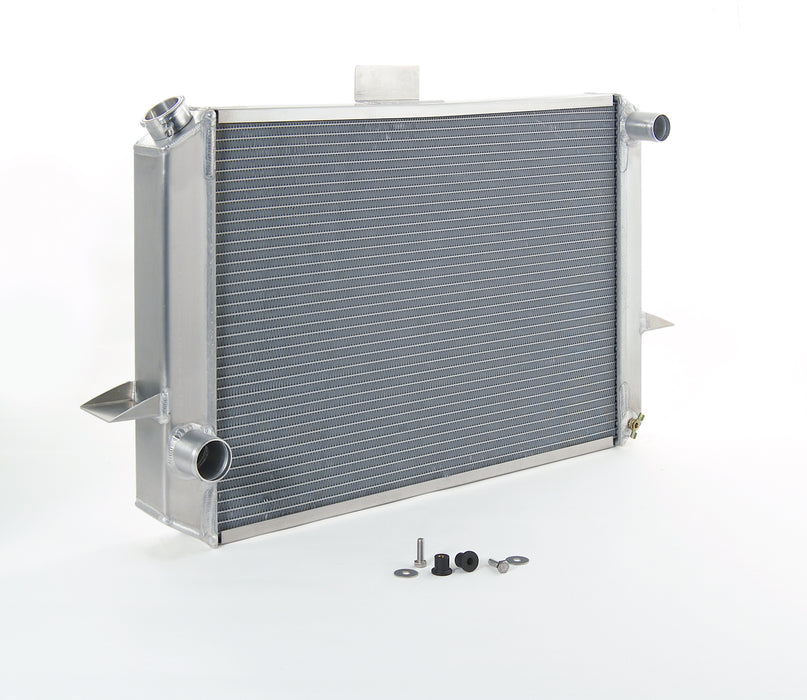 Be Cool 61178 Radiator Factory-Fit Polished Finish for 70-74 Dodge E-Body w/Std Trans Driver Water Pump Outlet 29 Inch W Be Cool Radiator - Truck Part Superstore