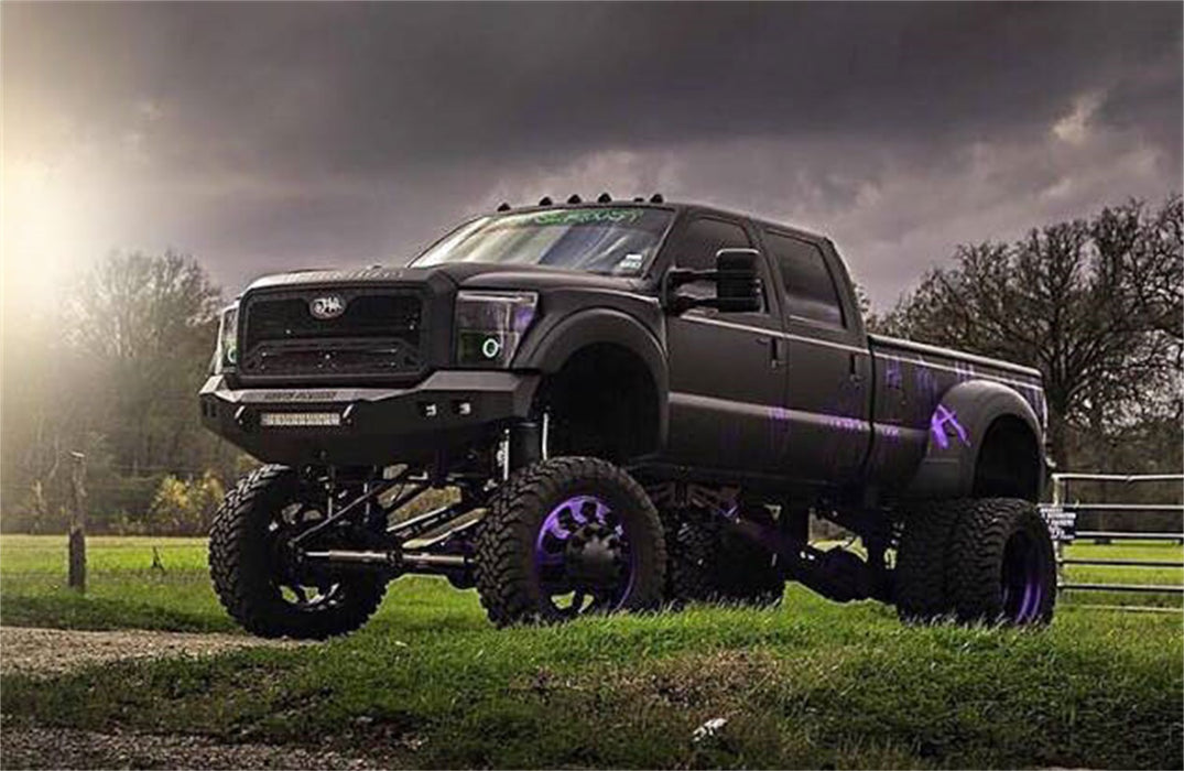 Road Armor 611R0B-NW Stealth Non-Winch Front Bumper; Satin Black; Square Fog Light Holes; - Truck Part Superstore