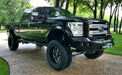 Road Armor 611R0B Stealth Winch Front Bumper; Satin Black; Square Fog Light Holes; - Truck Part Superstore