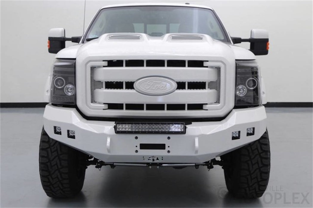 Road Armor 611R0B Stealth Winch Front Bumper; Satin Black; Square Fog Light Holes; - Truck Part Superstore