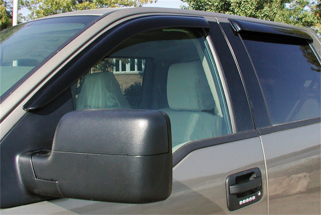 Stampede 6120-2 Tape-Onz™ Sidewind Deflector 4 pc.; Smoke; - Truck Part Superstore