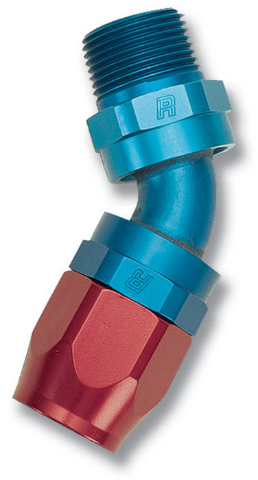 Russell 612160 Full Flow Pipe Thread 45 Deg. Swivel Hose End - Truck Part Superstore