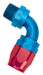 Russell 612170 Full Flow Pipe Thread 90 Deg. Swivel Hose End; Red/Blue; -06AN; 1/8 in. NPT; - Truck Part Superstore