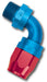 Russell 612180 Full Flow Pipe Thread 90 Deg. Swivel Hose End; Red/Blue; -06AN; 3/8 in. NPT; - Truck Part Superstore