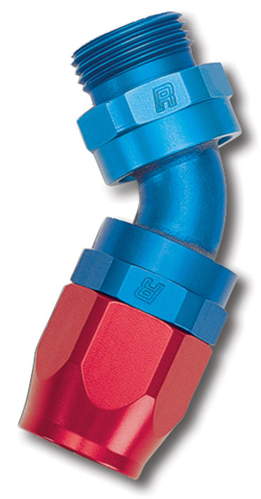 Russell 612210 Full Flow Radius Port 45 Deg. Swivel Hose End - Truck Part Superstore