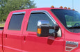 Stampede 6123-8 Tape-Onz™ Sidewind Deflector 4 pc.; Chrome; - Truck Part Superstore