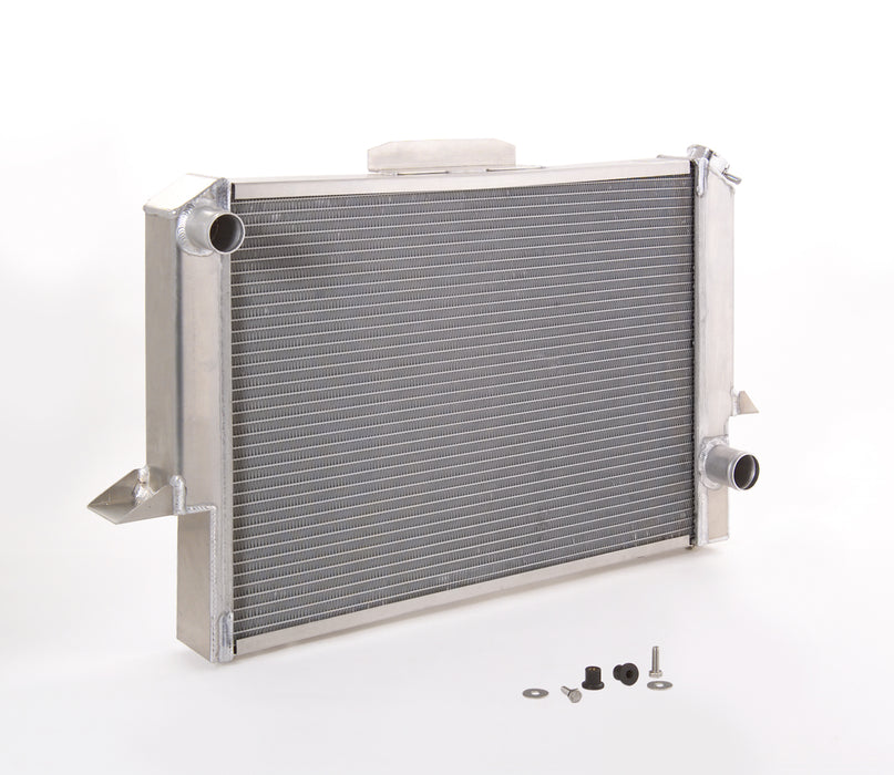 Be Cool 61256 Radiator Factory-Fit Polished Finish for 55-57 Chevrolet/GMC 1/2, 3/4, 1 Ton Pickups/Suburban/Panel Delivery w/Std Trans Be Cool Radiator - Truck Part Superstore