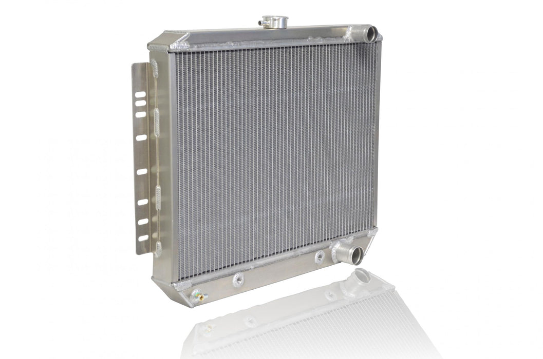 Be Cool 61267 Downflow Radiator Factory-Fit Polished Finish for 64-65 Pontiac GTO/LeMans/Tempest w/Std Trans 25 Inch W x 22 Inch H Be Cool Radiator - Truck Part Superstore