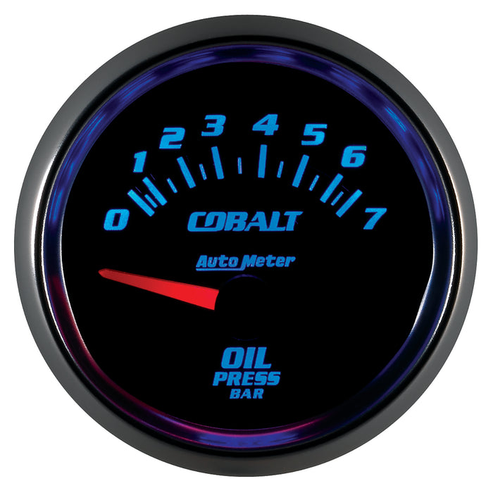 AutoMeter 6127-M GAUGE; OIL PRESSURE; 2 1/16in.; 7BAR; ELECTRIC; COBALT - Truck Part Superstore
