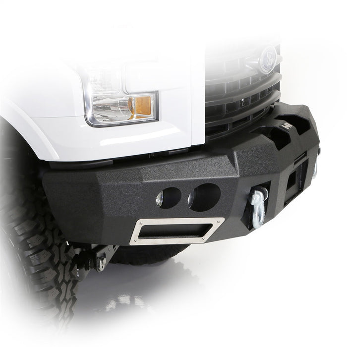Smittybilt 612833 F150 M1 Front Bumper Winch Mount D-Ring Mounts Lights 2015-2017 F150 Black Smittybilt - Truck Part Superstore