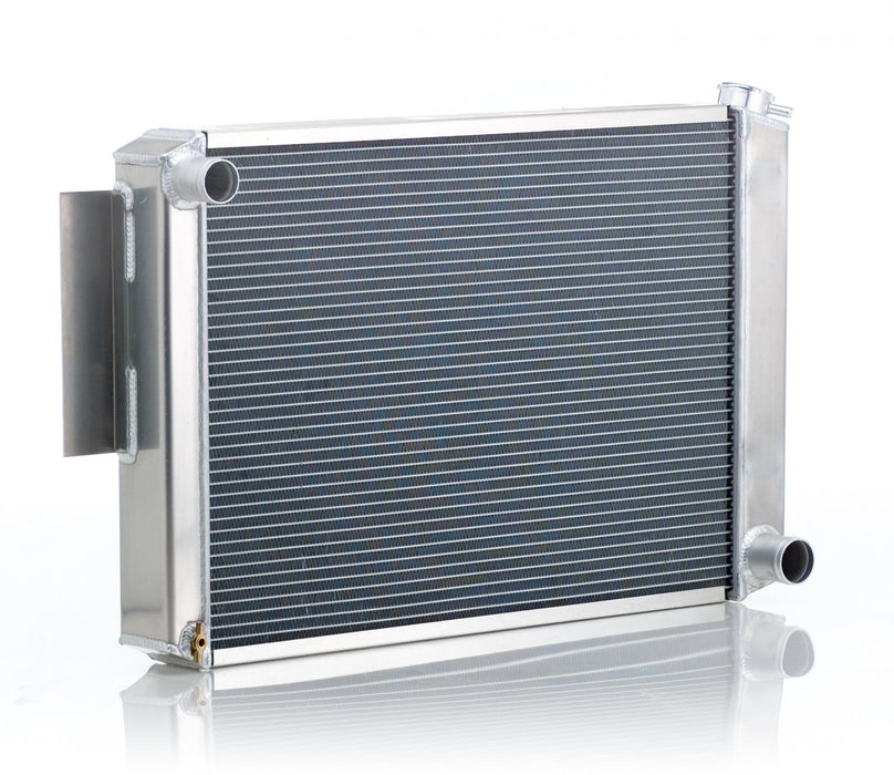 Be Cool 61286 Radiator Factory-Fit Polished Finish for 71-74 Dodge B-Body w/Std Trans Passenger Water Pump Outlet Be Cool Radiator - Truck Part Superstore