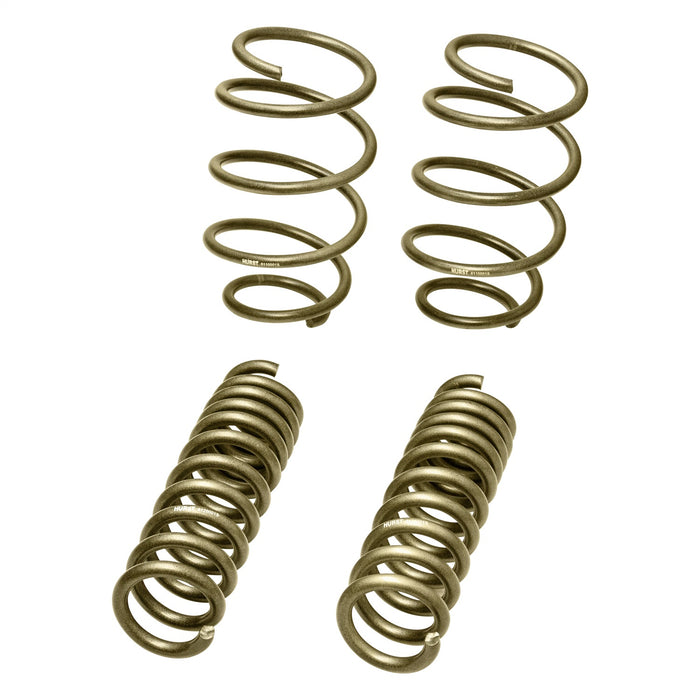 Hurst 6130001 Spring Kit; Stage One; Front and Rear; 1 in. Drop; Hurst Gold Finish; - Truck Part Superstore