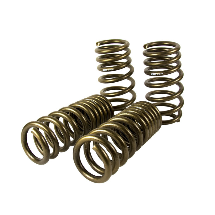 Hurst 6130012 Spring Kit; Stage One; Front and Rear; 1.25 in. Drop; Hurst Gold Finish; - Truck Part Superstore