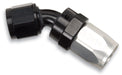 Russell 613123 Full Flow Swivel Hose End 45 Deg. End; Black/Clear; -12AN; - Truck Part Superstore