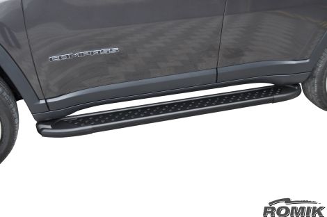 Romik 61315419 2017-Present Jeep Compass SUV Running Boards RAL-B Side Steps Black Romik - Truck Part Superstore