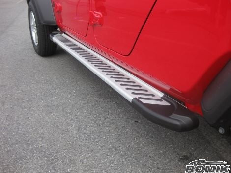 Romik 61316418 Jeep Gladiator Running Boards RAL-TS Side Steps 2020 - Present Anodized Silver Romik - Truck Part Superstore