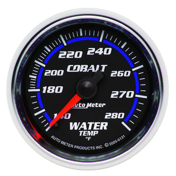 AutoMeter 6131 GAUGE; WATER TEMP; 2 1/16in.; 140-280deg.F; MECHANICAL; COBALT - Truck Part Superstore